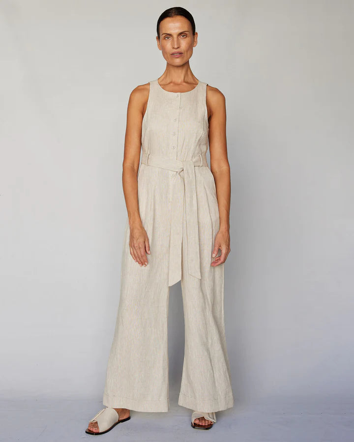 Imari Linen Jumpsuit Natural