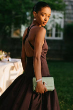 Load image into Gallery viewer, Iris Taffetta Gown Choc | Hansen &amp; Gretel