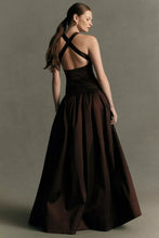 Load image into Gallery viewer, Iris Taffetta Gown Choc | Hansen &amp; Gretel