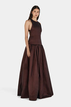 Load image into Gallery viewer, Iris Taffetta Gown Choc | Hansen &amp; Gretel