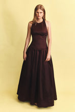 Load image into Gallery viewer, Iris Taffetta Gown Choc | Hansen &amp; Gretel