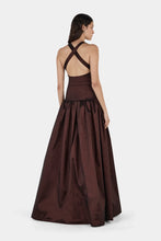 Load image into Gallery viewer, Iris Taffetta Gown Choc | Hansen &amp; Gretel