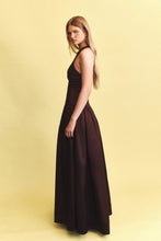 Load image into Gallery viewer, Iris Taffetta Gown Choc | Hansen &amp; Gretel