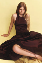 Load image into Gallery viewer, Iris Taffetta Gown Choc | Hansen &amp; Gretel