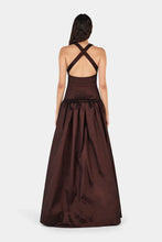 Load image into Gallery viewer, Iris Taffetta Gown Choc | Hansen &amp; Gretel