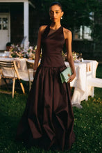 Load image into Gallery viewer, Iris Taffetta Gown Choc | Hansen &amp; Gretel