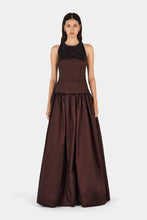 Load image into Gallery viewer, Iris Taffetta Gown Choc | Hansen &amp; Gretel