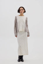 Load image into Gallery viewer, Heart Cable Sweater, Oat | Iris &amp; Wool