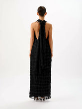 Load image into Gallery viewer, Ischia Fringe Dress, Black | Raome