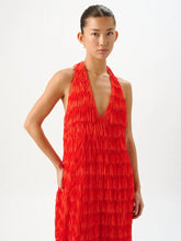 Load image into Gallery viewer, Ischia Fringe Dress, Flame | Roame