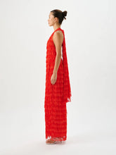 Load image into Gallery viewer, Ischia Fringe Dress, Flame | Roame