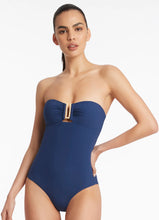 Load image into Gallery viewer, Bandeau One Piece, Pacific Blue | Jets Australia