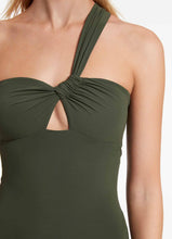 Load image into Gallery viewer, Jetset Gather One Shoulder, Olive | Jets Australia