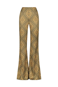 Johnny Silk Pant Sage Tile | Hansen & Gretal