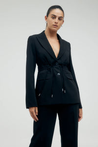 Protocol Cinched Waist Blazer Raven / Third Form