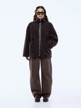 Load image into Gallery viewer, Jayla Teddy Jacket Chocolate | Ena Pelly