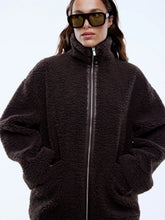 Load image into Gallery viewer, Jayla Teddy Jacket Chocolate | Ena Pelly