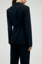 Load image into Gallery viewer, Protocol Cinched Waist Blazer Raven / Third Form