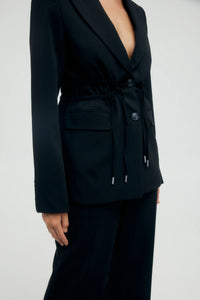 Protocol Cinched Waist Blazer Raven / Third Form