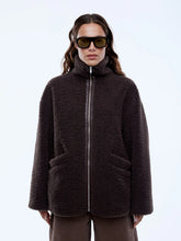 Load image into Gallery viewer, Jayla Teddy Jacket Chocolate | Ena Pelly