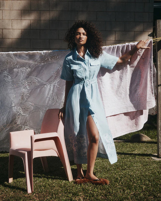 Joe Linen Midi Dress | Hansen & Gretel