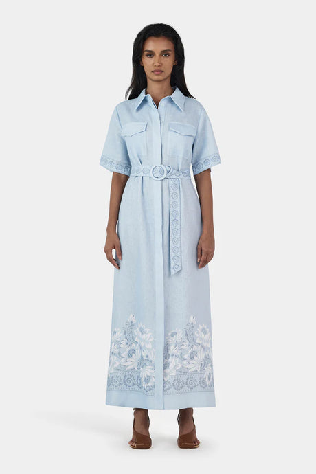 Joe Linen Midi Dress | Hansen & Gretel