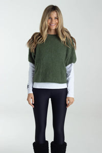 Heart on my Sleeve Knit Khaki / Snuxe
