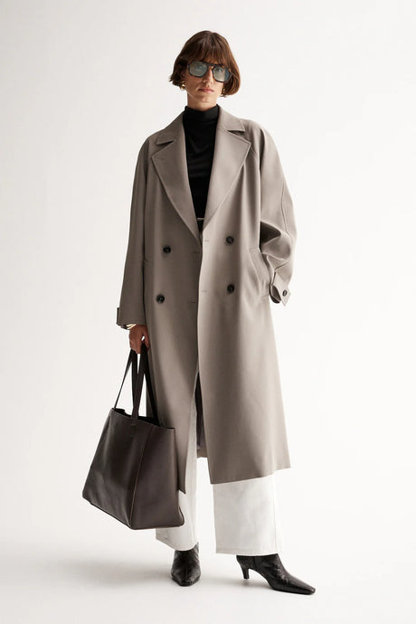 Corrine Trench /Coat Dusty Rose | Elka Collective