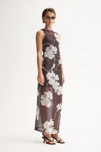 Load image into Gallery viewer, Lillian Brown Floral Knit Maxi | Elka Collective