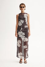 Load image into Gallery viewer, Lillian Brown Floral Knit Maxi | Elka Collective