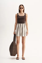 Load image into Gallery viewer, Milo Brown Stripe Shorts | Elka Collective
