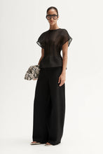 Load image into Gallery viewer, Monroe Sheer Top Black | Elka