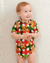 Load image into Gallery viewer, Gingerbread Organic Short Sleeve Romper | KIP &amp; CO
