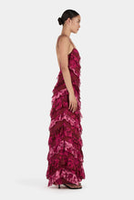 Load image into Gallery viewer, Linnea Maxi Dress Magenta Floral  | Hansen &amp; Gretal