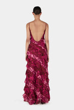 Load image into Gallery viewer, Linnea Maxi Dress Magenta Floral  | Hansen &amp; Gretal