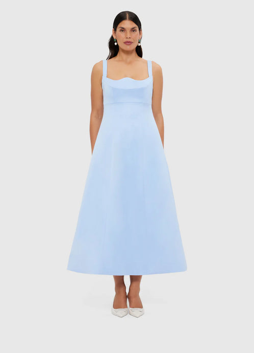 Odette Midi Dress, Sky Blue | Leo Lin
