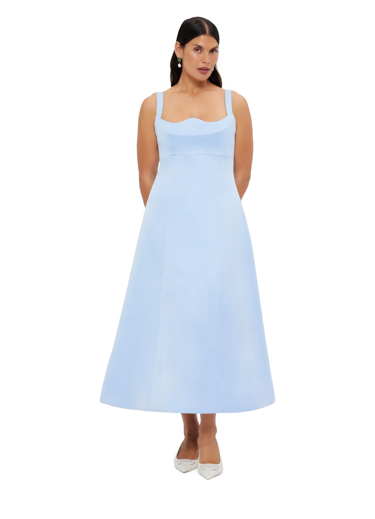 long dress halter Leni Maxi Dress 6 / Black main image 1