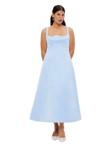 Load image into Gallery viewer, Odette Midi Dress, Sky Blue | Leo Lin