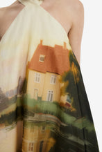 Load image into Gallery viewer, Eloise Halterneck Mini Dress Serene Print | Leo Lin