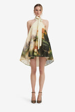 Load image into Gallery viewer, Eloise Halterneck Mini Dress Serene Print | Leo Lin