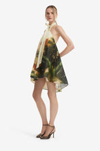 Load image into Gallery viewer, Eloise Halterneck Mini Dress Serene Print | Leo Lin