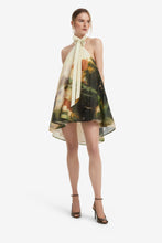 Load image into Gallery viewer, Eloise Halterneck Mini Dress Serene Print | Leo Lin