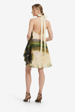 Load image into Gallery viewer, Eloise Halterneck Mini Dress Serene Print | Leo Lin