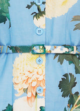 Load image into Gallery viewer, Luminous Linen Mini Dress - Hydrangea in Cornflower Blue | Leo Lin