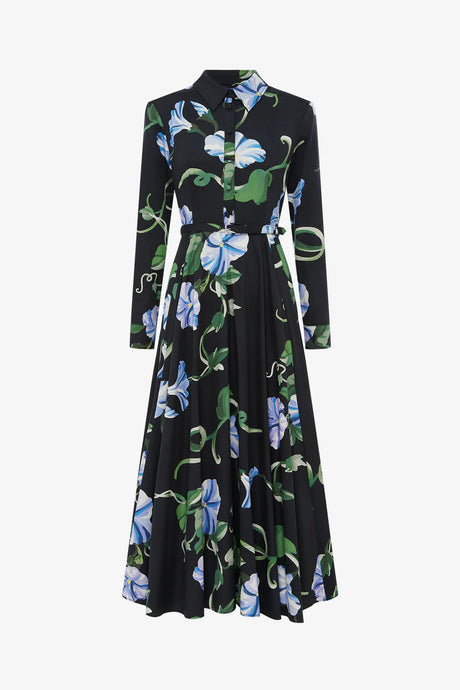 green a line dress with sleeves Short Sleeve A Line Beaded Illusion Dress In Green Slate main image 1