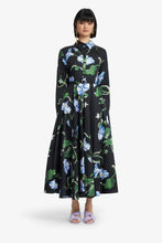 Load image into Gallery viewer, Zara Shirtdress Midi Dress, Vine Print Ebony | LEO LIN