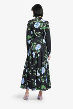 Load image into Gallery viewer, Zara Shirtdress Midi Dress, Vine Print Ebony | LEO LIN