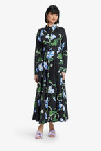 Load image into Gallery viewer, Zara Shirtdress Midi Dress, Vine Print Ebony | LEO LIN