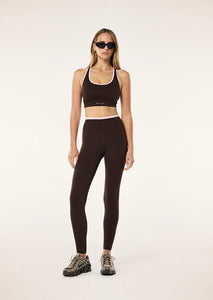 Vita F/L Legging Espresso and  Pink / PE Nation