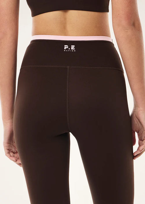 Vita F/L Legging Espresso and  Pink / PE Nation